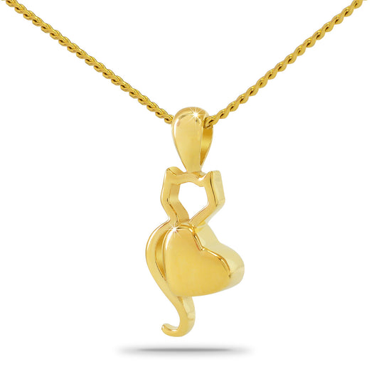 Kitty Love Gold Steel Keepsake